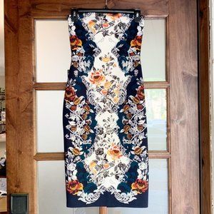 NWT - Express Women’s Strapless Floral Mini Dress